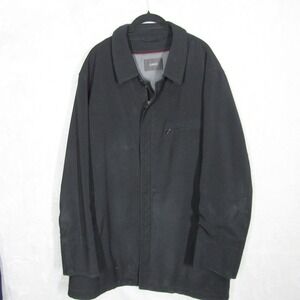 Sanyo Jacket Coat Men's Black Casual Size XL Collared Full Zip Breath Thermo